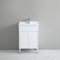 PVC cabinet with ceramic laundry sink with Soft closing doors — detail 2