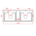 KDK PVC Wall-Mounted Vanity Cabinet (4 Drawers) — detail 11