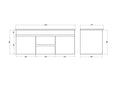KDK Wall Hung Polyurethane PVC Standard Vanity — detail 15