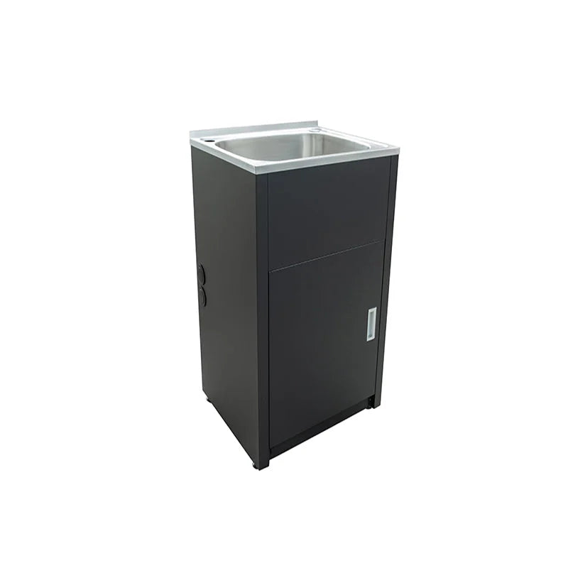 Seamless Metal Basin Laundry Tub with PVC Cabinet