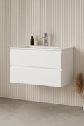 KDK Vita Flux Wall-Mounted PVC Cabinet with U shape soft closing drawers — detail 3