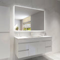 Rectangular LED Backlit Bathroom Mirror Pencil Edge — detail 5