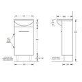 KDK Polyurethane MDF Slim Floor Vanity — detail 5