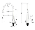 Vito Kitchen Round Pot Pull Mixer Tap — detail 5