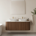 KDK Wall-Mounted PVC Fluted Curved Cabinet with Inner Drawers — detail 2