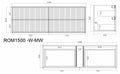 Vito Rocca Wall Hung PVC Cabinet with Soft closing drawers — detail 14