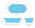 KDK Ovia Freestanding Bath and Withe — detail 7