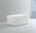 Vito Bali Fluted Freestanding Back to Wall Bathtub — detail 4