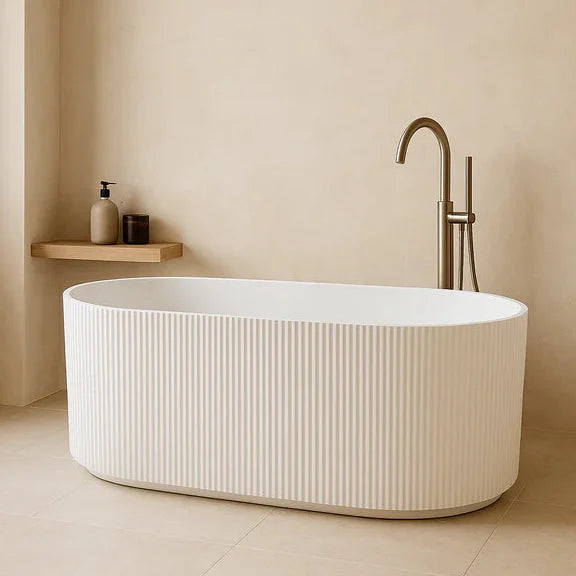 Rovena Groove Freestanding Bathtub