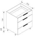Kitchen Floor Cabinet 3 Drawer Kitchen Cupboard — detail 13