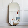 Oval Plain Mirror, Pencil Edge — product view