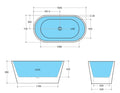 KDK Ovia Freestanding Bath and Withe — detail 6