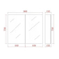 KDK PVC Shaving Cabinet – Modern Bathroom Storage — detail 6