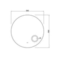 Elegant LED Backlit Square Mirror - Smart Touch Controls — detail 4