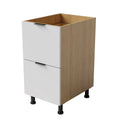 2-Drawer Floor Kitchen Cabinet - Cabinet Only, No Door Panel — product view