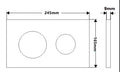 KDK Round push plate For Concealed Cistern — detail 7