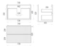 Edina Fluted Wall Hung PVC Cabinet with Soft closing drawers — detail 26