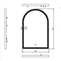 KDK Aura Iron Arch Framed LED Bathroom Mirror — detail 7