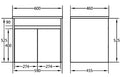 KDK Wall Hung Polyurethane PVC Standard Vanity — detail 10