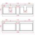 KDK PVC Wall-Mounted Vanity Cabinet (4 Drawers) — detail 14