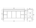 KDK Wall Hung Polyurethane PVC Standard Vanity — detail 17