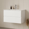 KDK Vita Flux Wall-Mounted PVC Cabinet with U shape soft closing drawers — detail 2