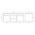 KDK Wall Hung Polyurethane PVC Standard Vanity — detail 12