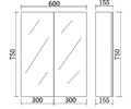 KDK PVC Shaving Cabinet – Modern Bathroom Storage — detail 9