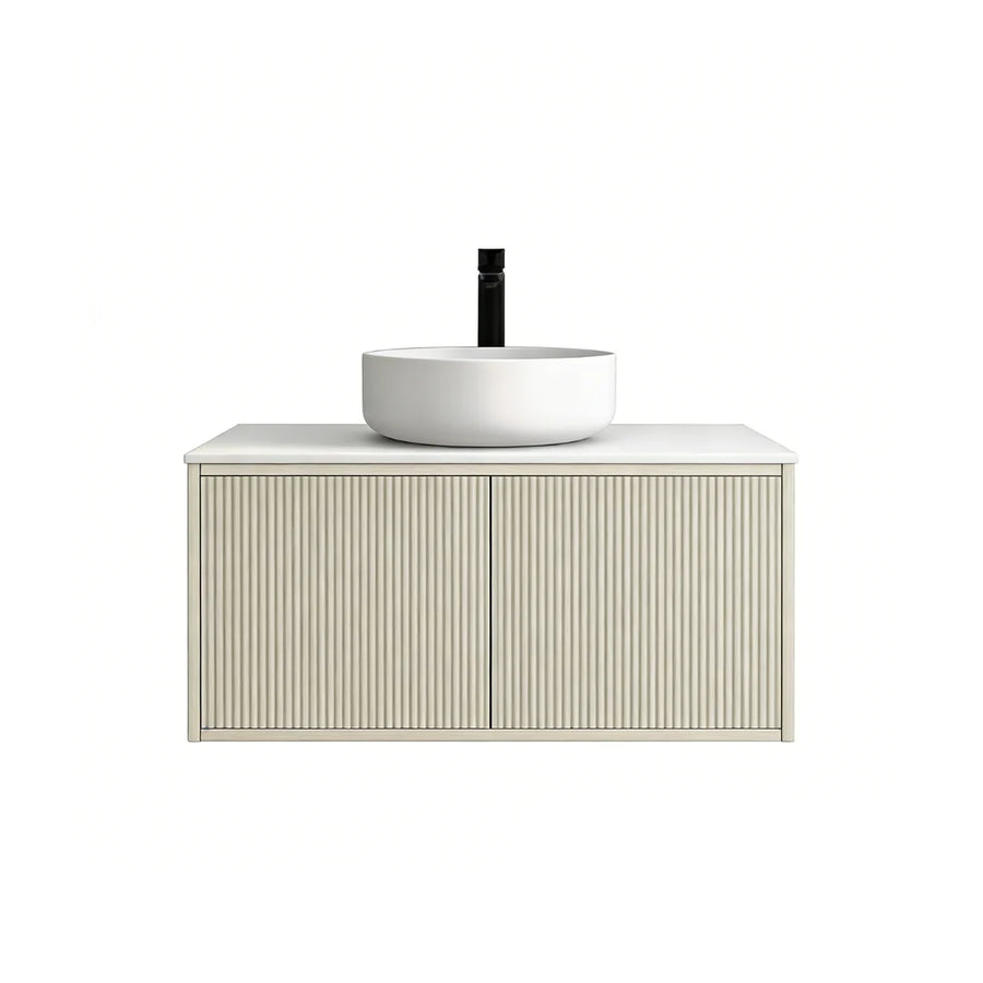 Cielo Standard Wall-Mounted Vanity (Left drawer)
