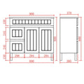 KDK Haven Wood Vanity Slim Wall-Mounted Cabinet — detail 15