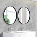 KDK Luna Round Aluminum Framed Bathroom Mirror — detail 2