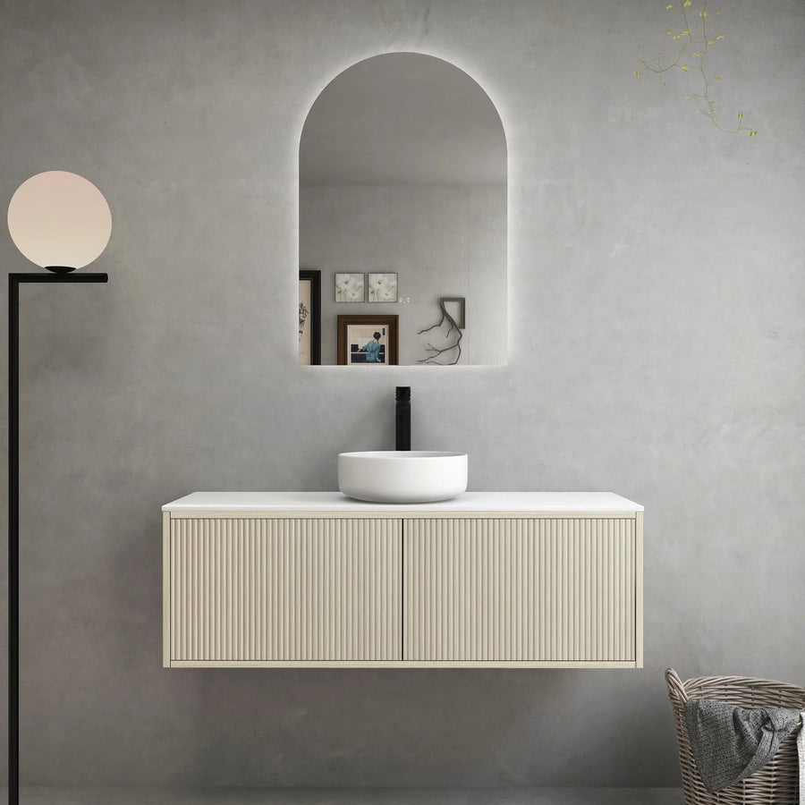 Bellevue Slim Wall-Mounted Vanity (Right Drawer)