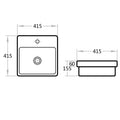 KDK Insert Basin with tap hole — detail 5