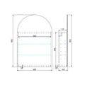 KDK Olivia Arched LED Shaving Cabinet — detail 9