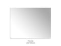 KDK Jasper Rectangular Frameless Pencil Edge Plain Mirror — detail 2