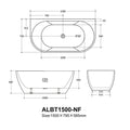Aria Back to Wall Bathtub-Non-overflow — detail 6