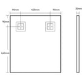 KDK Rectangular Framed Mirror — detail 9