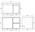 Wall-Mounted PVC Cabinet with Soft closing doors — detail 12