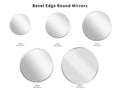 KDK Luna Bevel Edge Round Mirror — detail 3