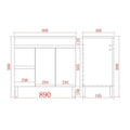 KDK Leg Vanity Cabinet (PVC Material) — detail 12